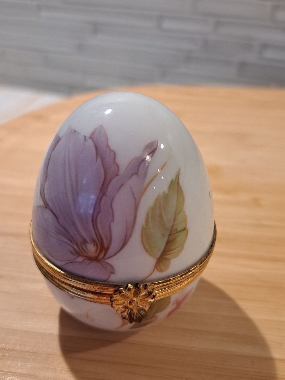 VTG Rochard Limoges France Porcelain Trinket Egg Box